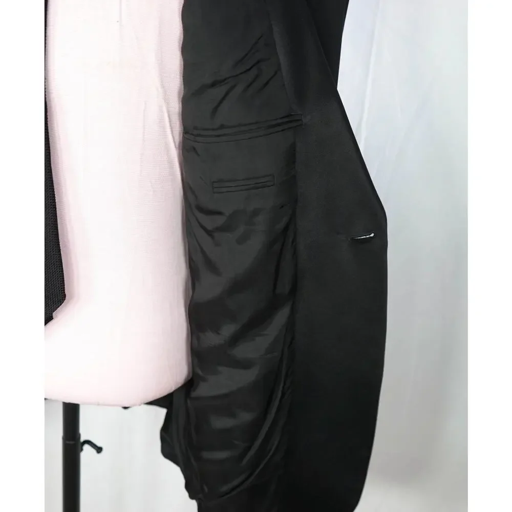 ARMANI COLLEZIONI - Black Wool Tuxedo DInner Jacket - 44L